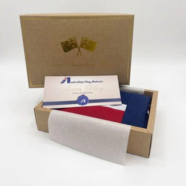 Fully Sewn Australian Flag 1800mm x 900mm - Gift Boxed